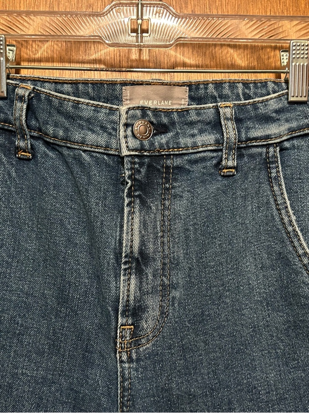 Everlane The Wide Leg Jean,  Blue Relaxed Denim Jeans